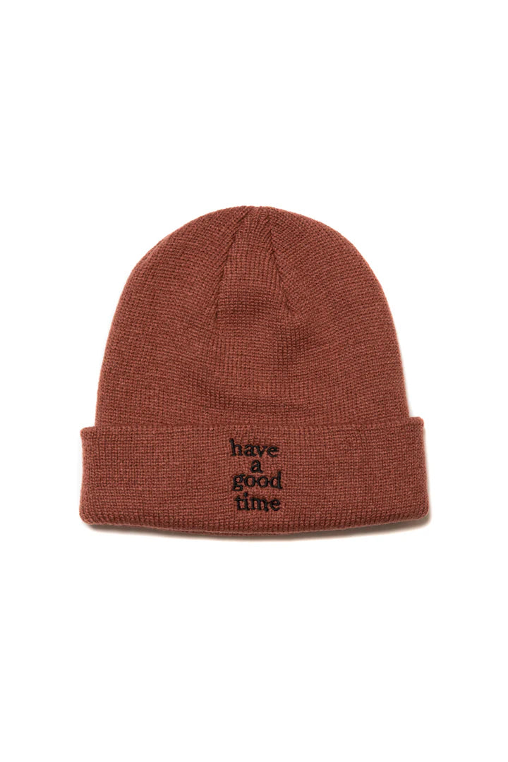 LOGO BEANIE - BROWN