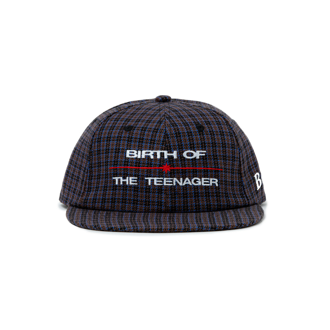 Plaid 6-Panel Cap 25SP - Brown