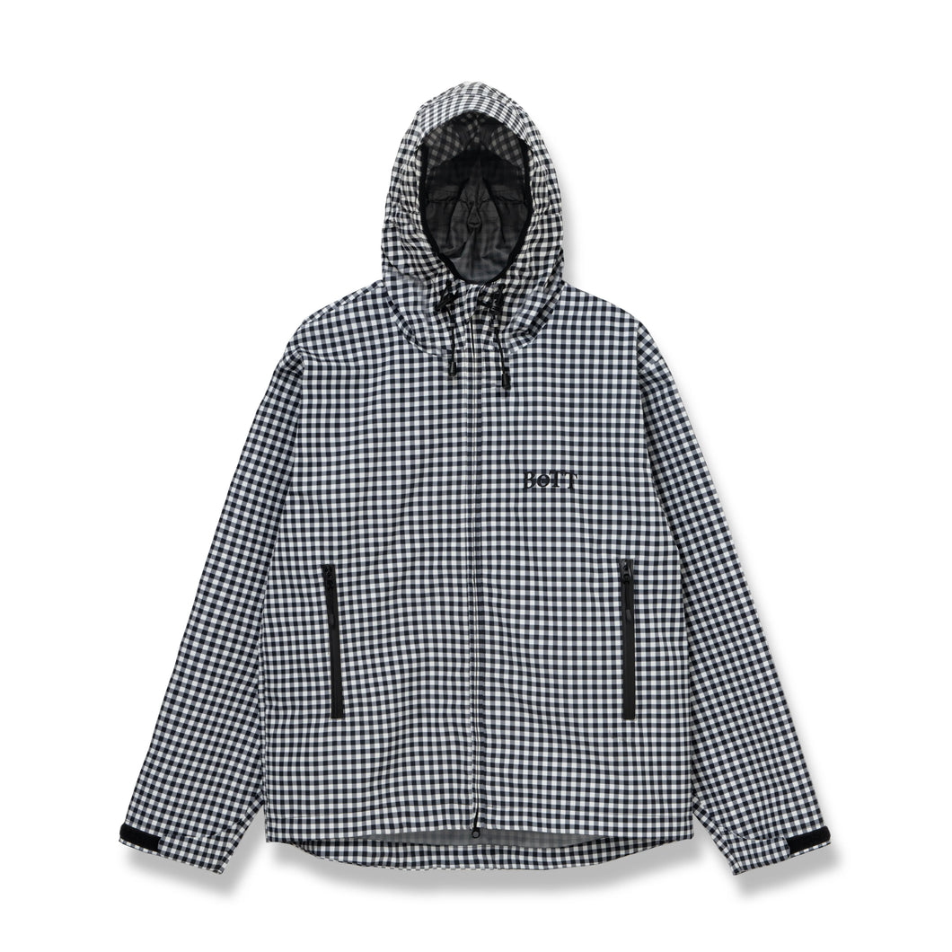Gingham Shell Jacket - Black